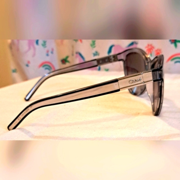 Chloe Clear Grey Cat Eye Neutral Designer Sunglasses Sunnies Glasses Frames - Picture 3 of 7